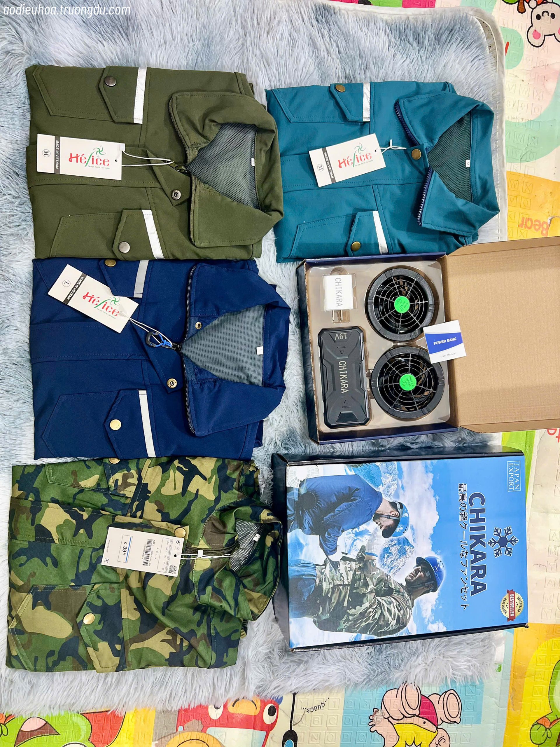 Combo 2 áo 1 bộ phụ kiện 19V giá chỉ 830k