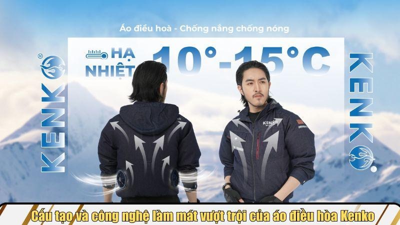 Cấu tạo và công nghệ làm mát vượt trội của áo điều hòa Kenko